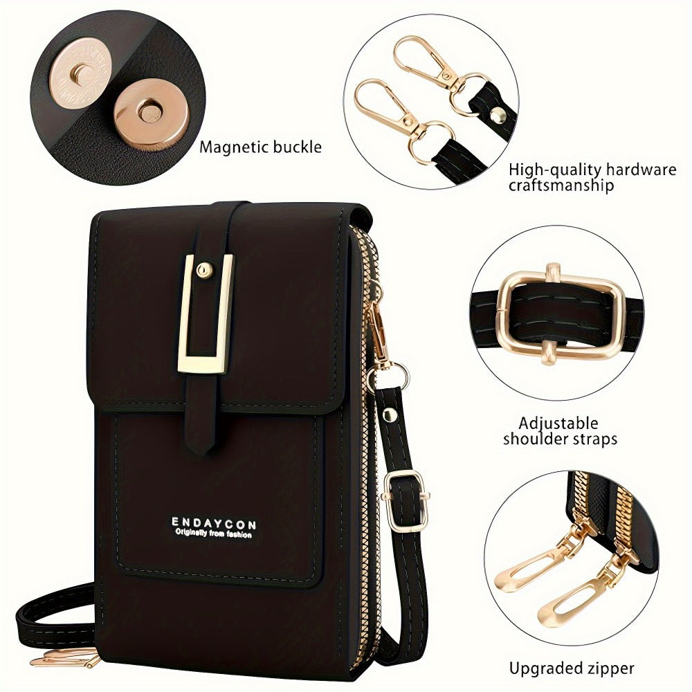 Women's Wallet – PU Leather, Adjustable Strap, Mini – detail view 8