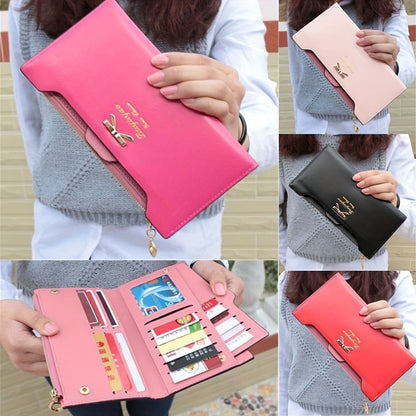 Women's Wallet – PU Leather, Bowknot Long Pu Leather Zipper – detail view 7