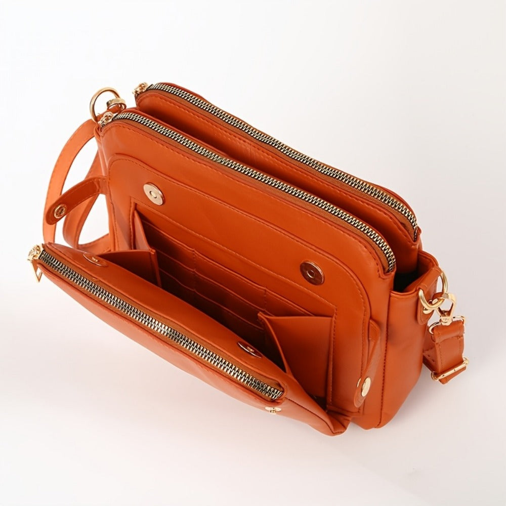 Women's Wallet – PU Leather, Three Tier Pu Leather Clutch – detail view 10