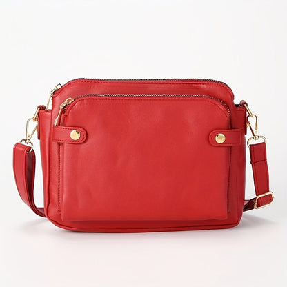 Women's Wallet – PU Leather, Three Tier Pu Leather Clutch – alternate view