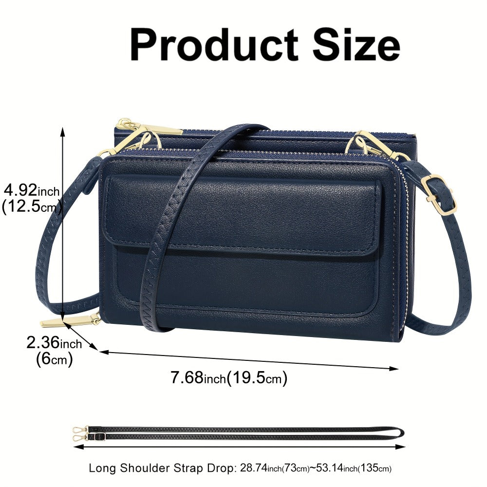 Women's Wallet – 13 Colors, PU Leather, Mini, Adjustable Strap – detail view 17