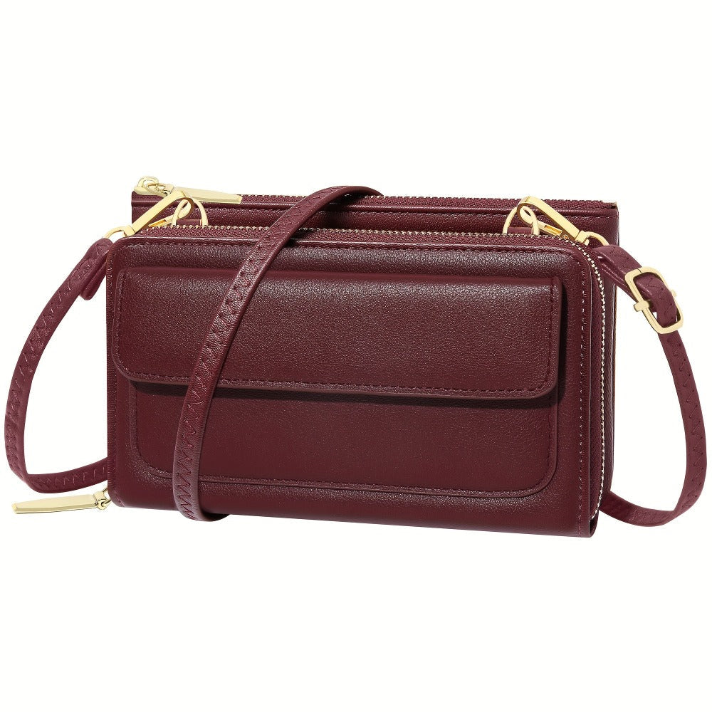 Women's Wallet – 13 Colors, PU Leather, Mini, Adjustable Strap – detail view 18