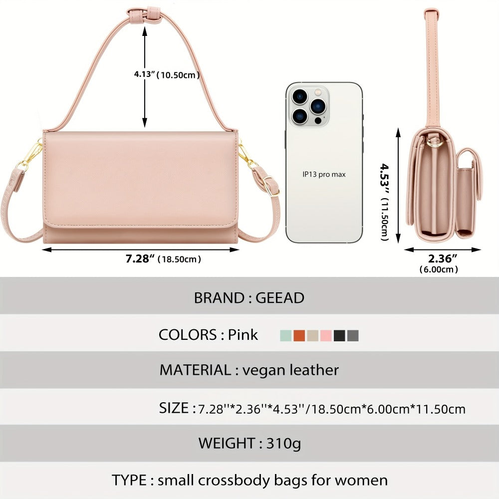 Women's Wallet – 13 Colors, PU Leather, Mini, Adjustable Strap – detail view 19