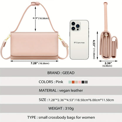 Women's Wallet – 13 Colors, PU Leather, Mini, Adjustable Strap – detail view 19