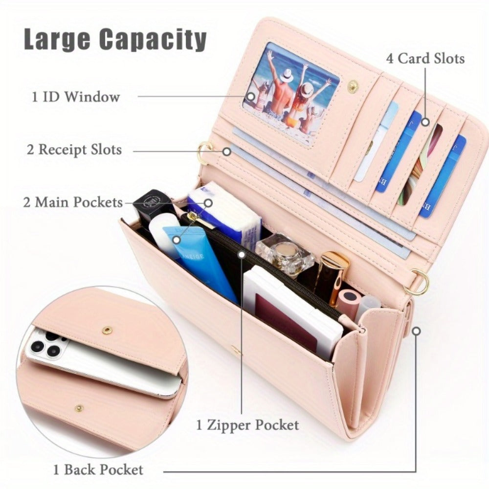 Women's Wallet – 13 Colors, PU Leather, Mini, Adjustable Strap – detail view 7