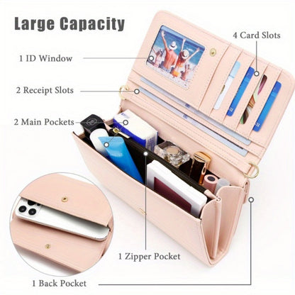 Women's Wallet – 13 Colors, PU Leather, Mini, Adjustable Strap – detail view 7