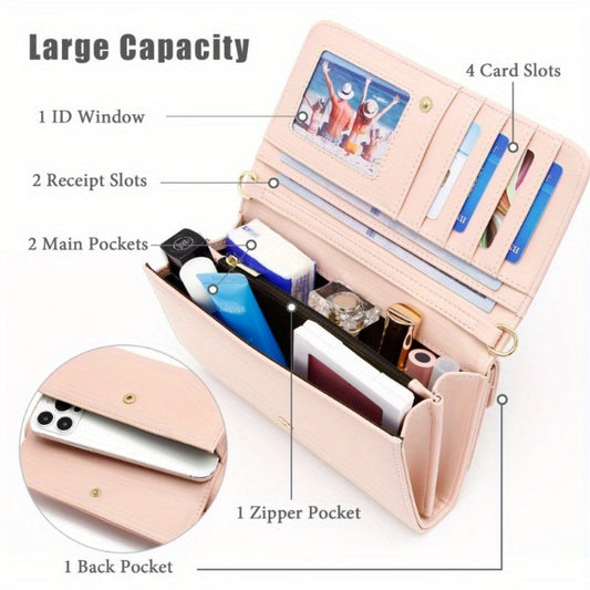 Women's Wallet – 13 Colors, PU Leather, Mini, Adjustable Strap – detail view 7