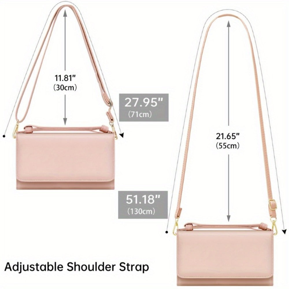 Women's Wallet – 13 Colors, PU Leather, Mini, Adjustable Strap – detail view 11