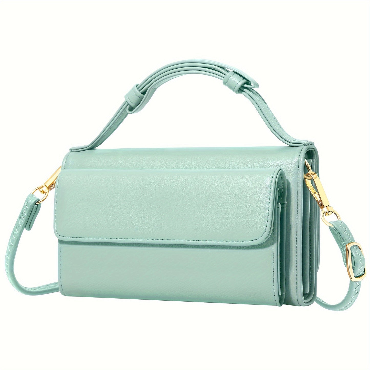 Women's Wallet – 13 Colors, PU Leather, Mini, Adjustable Strap – detail view 5