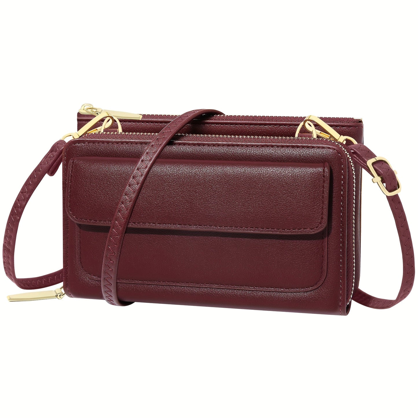 Women's Wallet – 13 Colors, PU Leather, Mini, Adjustable Strap – detail view 32
