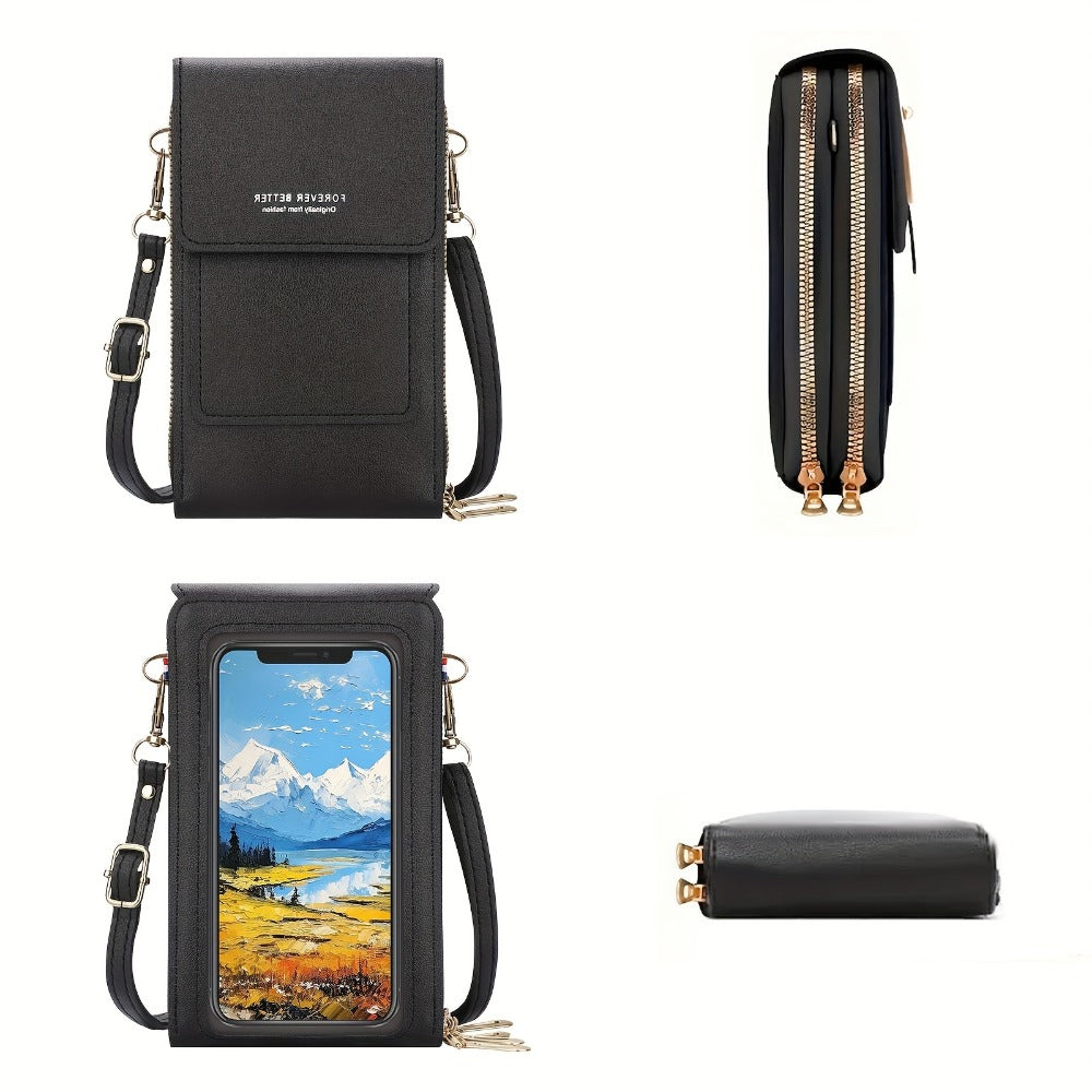 Women's Wallet – PU Leather, Mini, Adjustable Strap – detail view 2