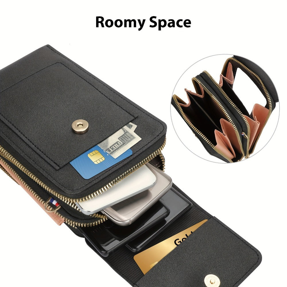 Women's Wallet – PU Leather, Mini, Adjustable Strap – detail view 5