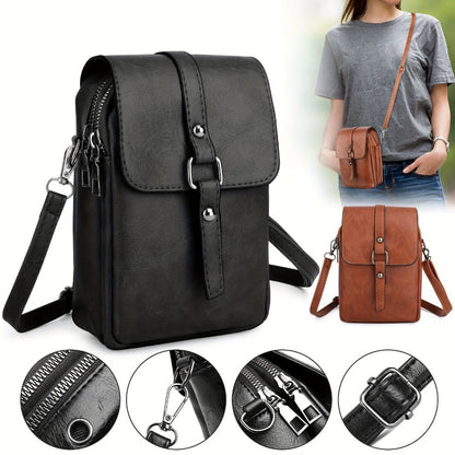 Women's Wallet – PU Leather, Mini, Adjustable Strap – detail view 2