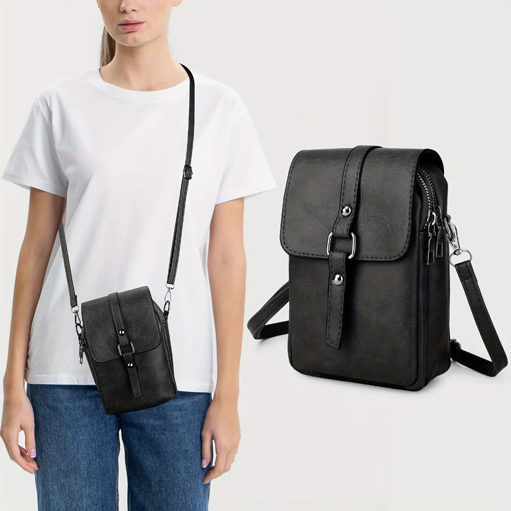 Women's Wallet – PU Leather, Mini, Adjustable Strap – detail view 3