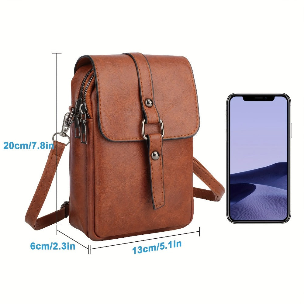 Women's Wallet – PU Leather, Mini, Adjustable Strap – detail view 4