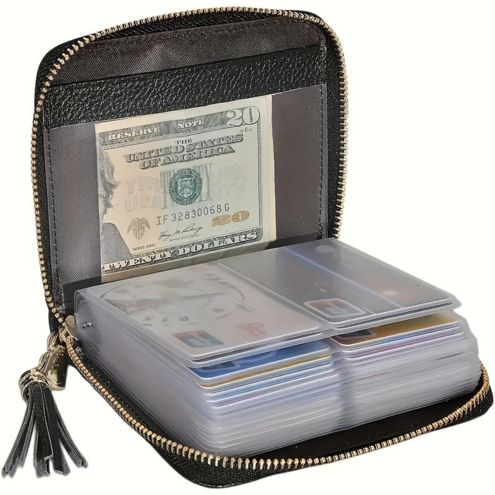 Women's Wallet – PU Leather, RFID Blocking, Compact – front view