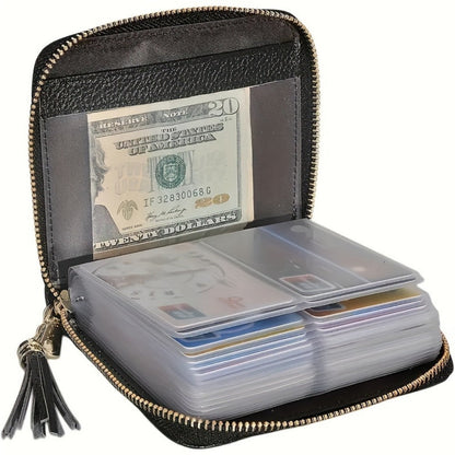 Women's Wallet – PU Leather, RFID Blocking, Compact – front view