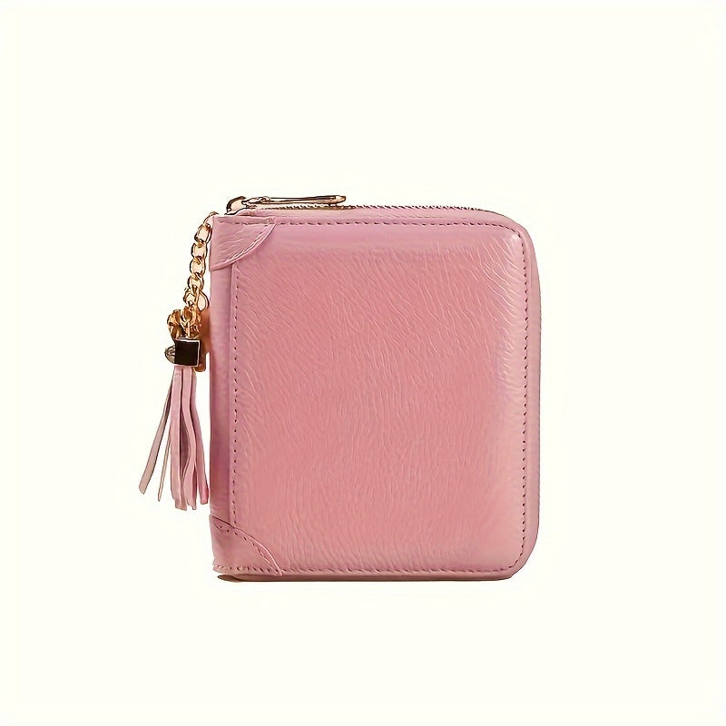 Women's Wallet – PU Leather, RFID Blocking, Compact – front view - product view 12