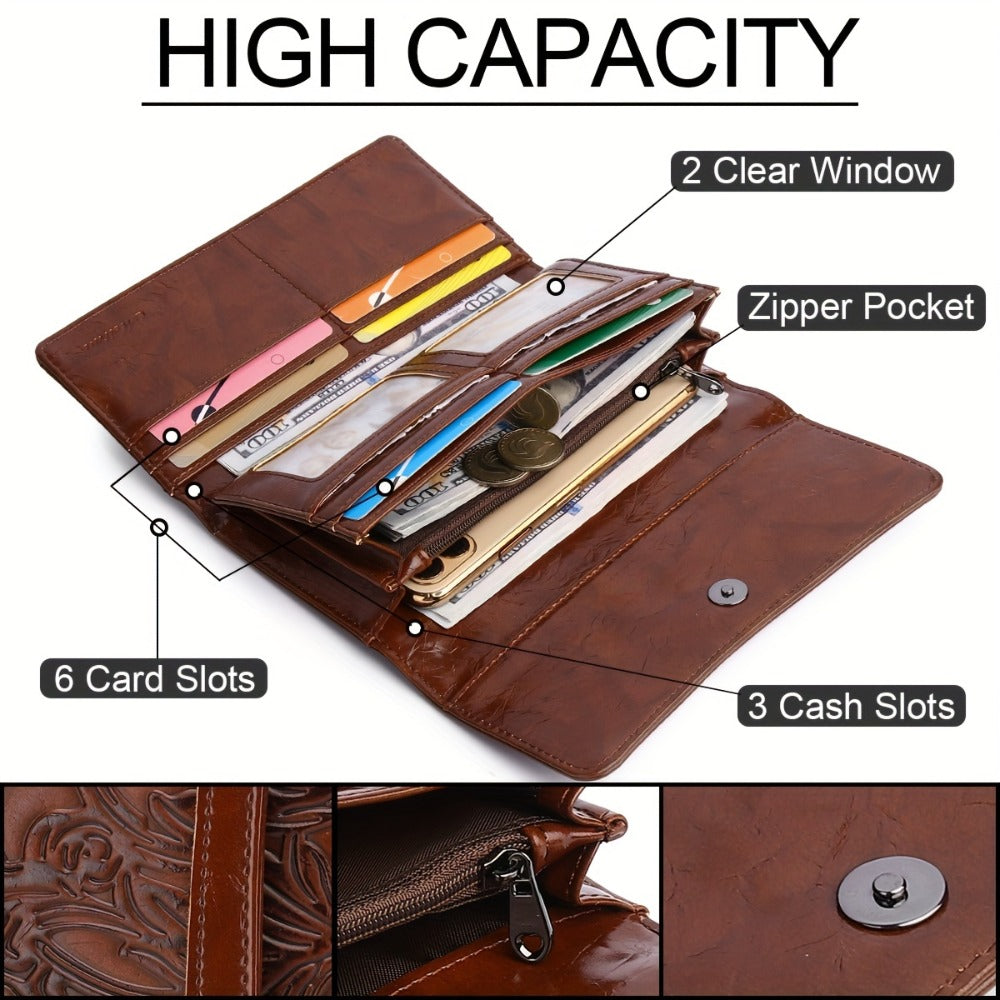 Women's Wallet – PU Leather, RFID Blocking – detail view 7