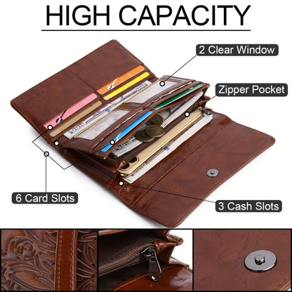 Women's Wallet – PU Leather, RFID Blocking – detail view 7