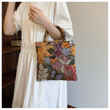 Women's Wallet – Retro Bamboo Handle Embroidery Sequin – detail view 17