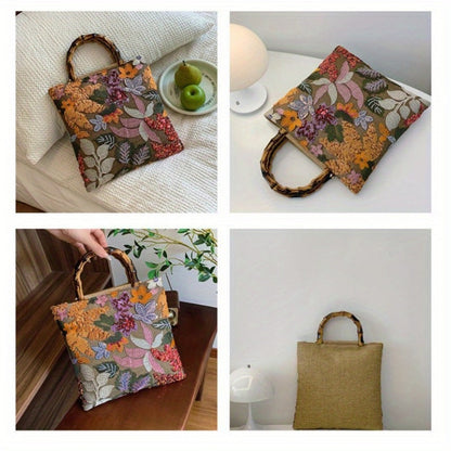 Women's Wallet – Retro Bamboo Handle Embroidery Sequin – detail view 9