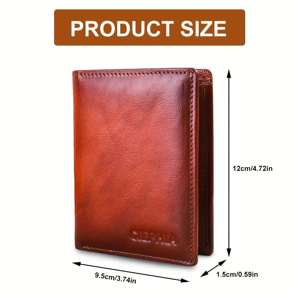 Women's Wallet – RFID Blocking, Card Slots Vintage Leather Rfid – detail view 3