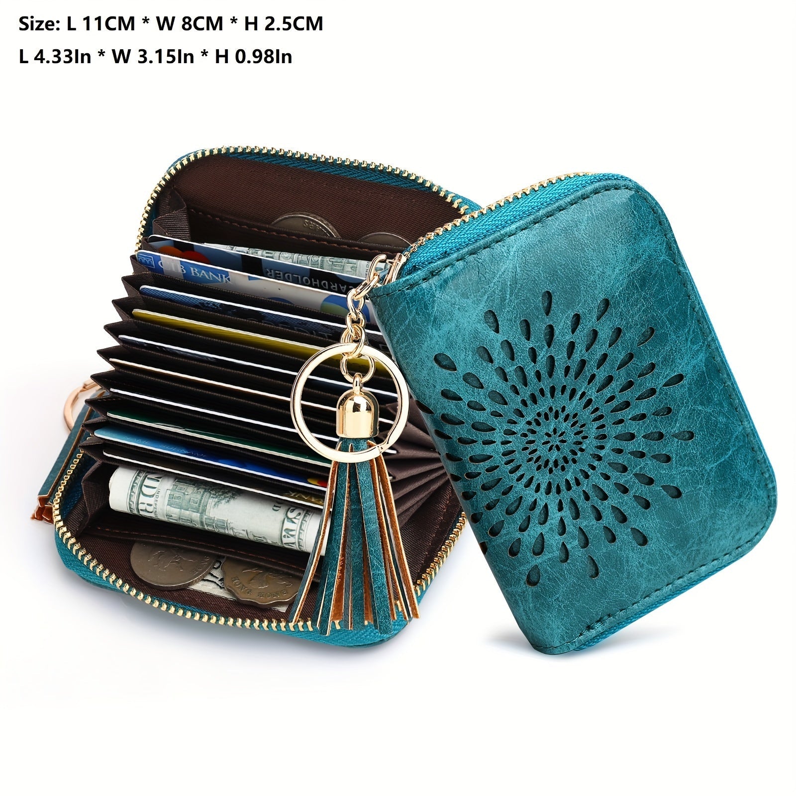 Women's Wallet – RFID Blocking, Clear – front view - product view 10
