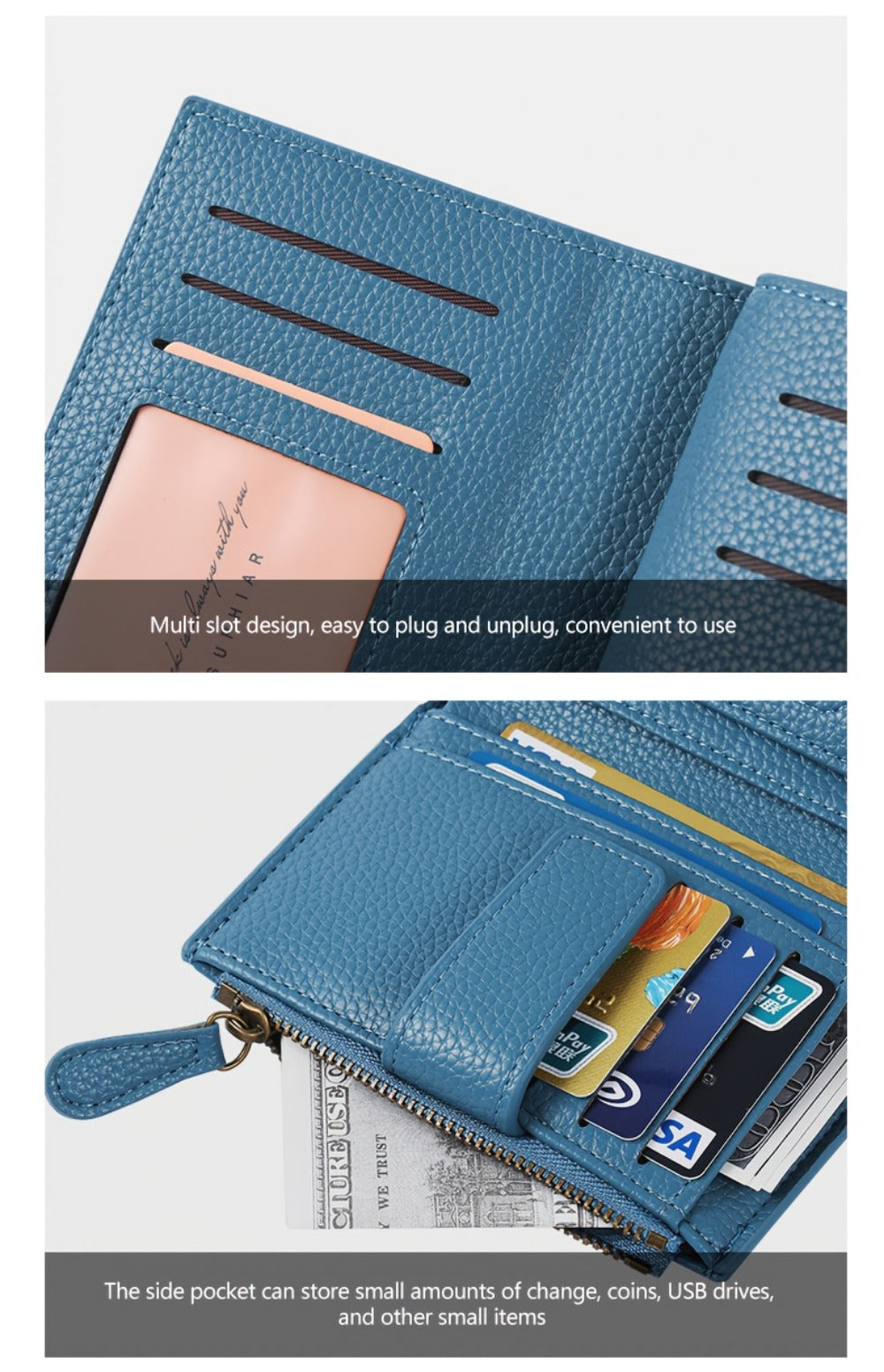 Women's Wallet – RFID Blocking, Rfid Blocking Bifold Slim Faux – detail view 13