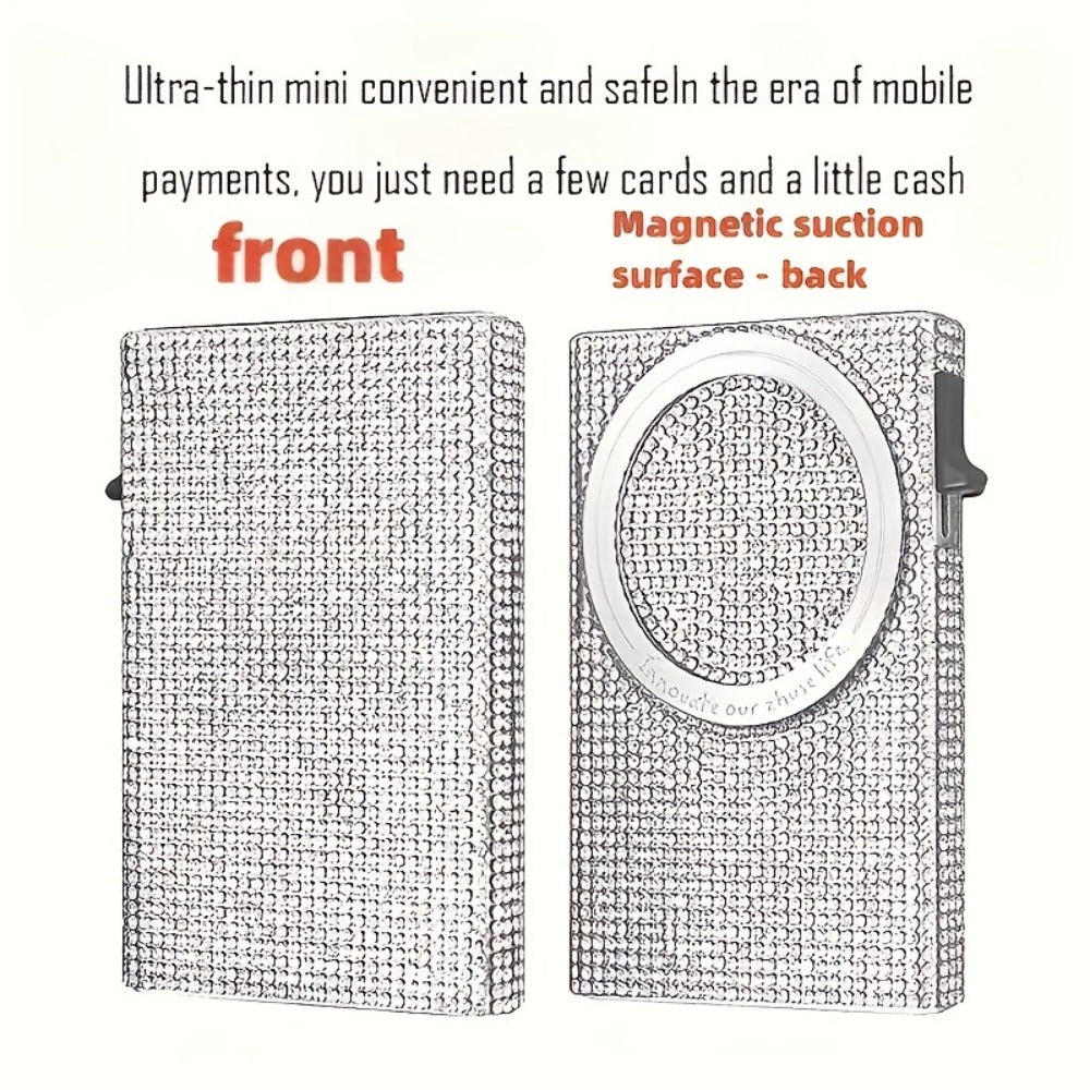 Women's Wallet – RFID Blocking, Rfid Blocking Diamond Pattern Magnetic – detail view 2