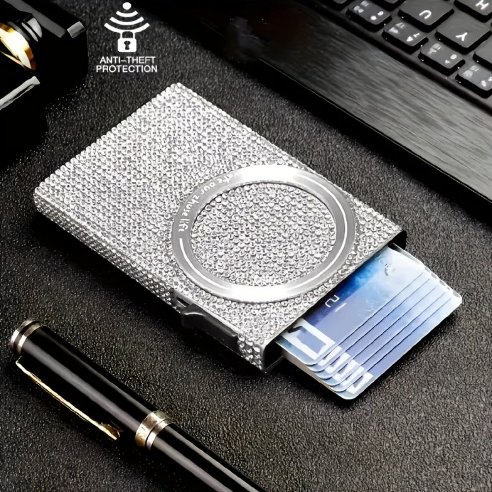 Women's Wallet – RFID Blocking, Rfid Blocking Diamond Pattern Magnetic – detail view 8