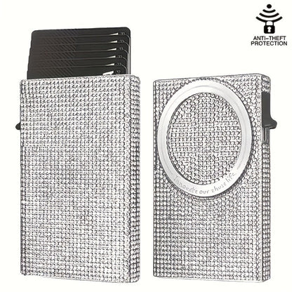 Women's Wallet – RFID Blocking, Rfid Blocking Diamond Pattern Magnetic – front view
