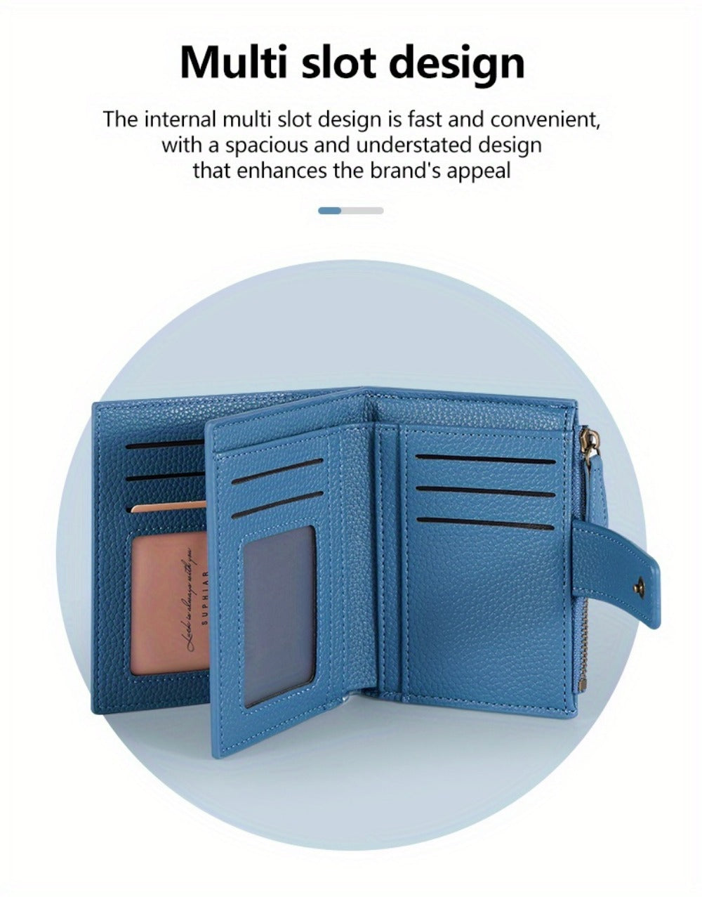 Women's Wallet – RFID Blocking, Compact, for Everyday Use – detail view 10