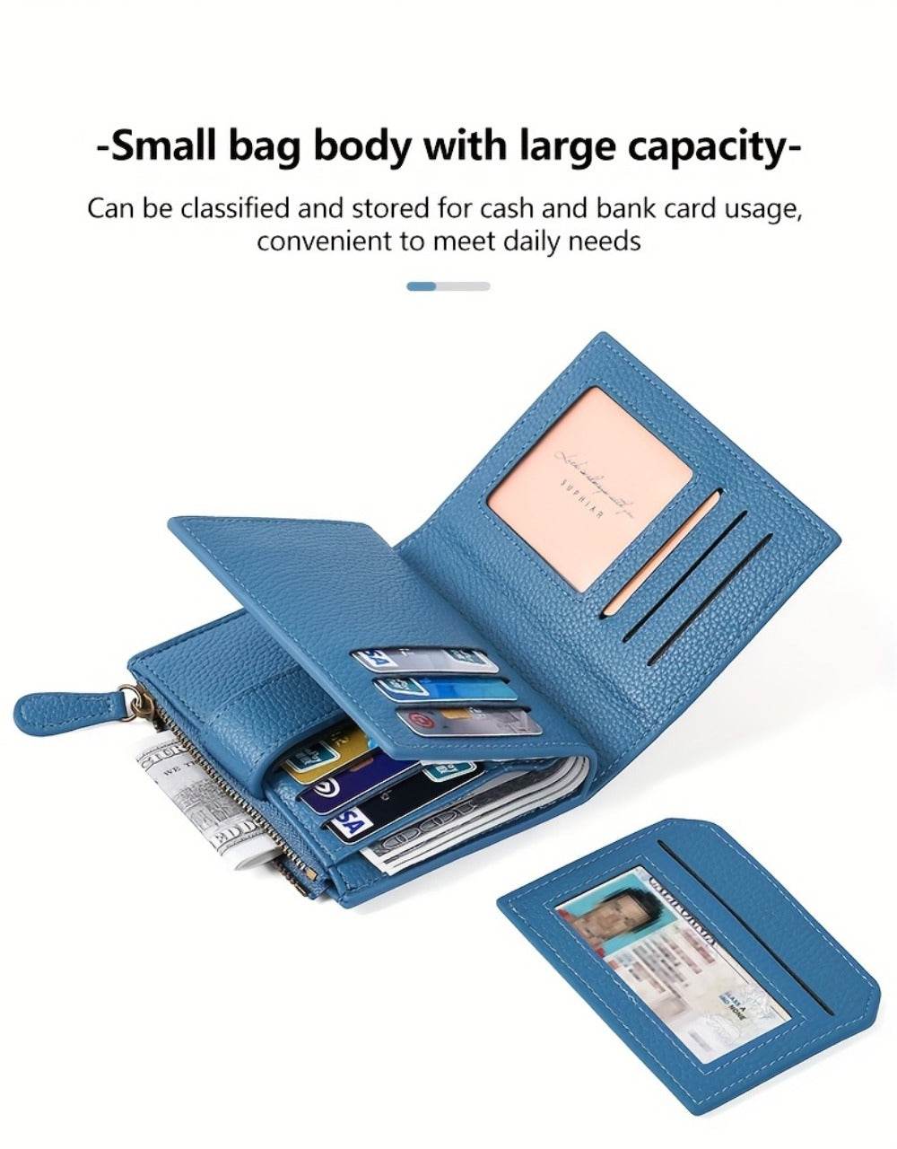Women's Wallet – RFID Blocking, Compact, for Everyday Use – detail view 9