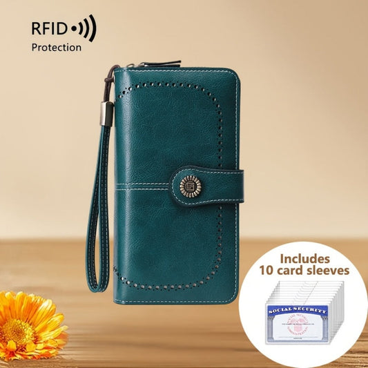 Women's Wallet – RFID Blocking, Large Capacity – front view