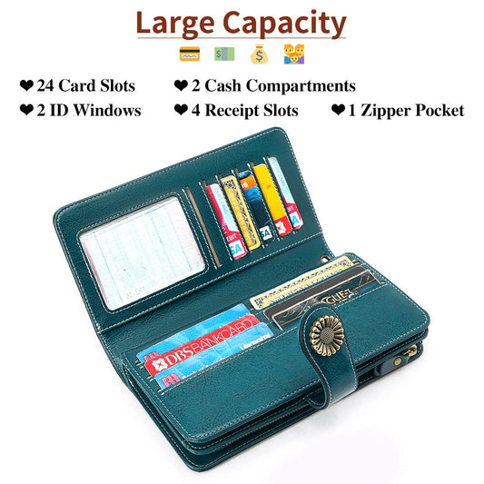 Women's Wallet – RFID Blocking, Large Capacity – alternate view