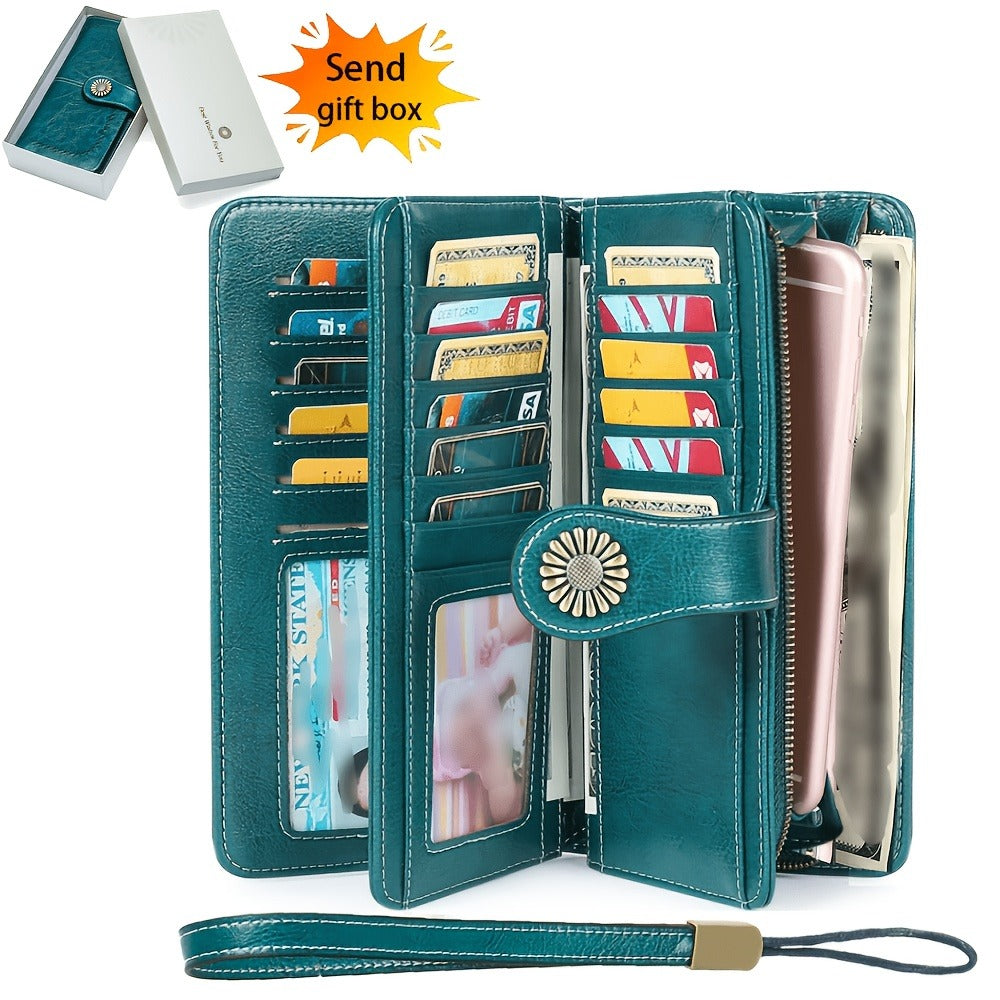Women's Wallet – RFID Blocking, Large Capacity – front view