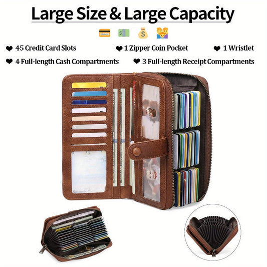 Women's Wallet – RFID Blocking, Large Capacity, Compact, for Travel – detail view 2