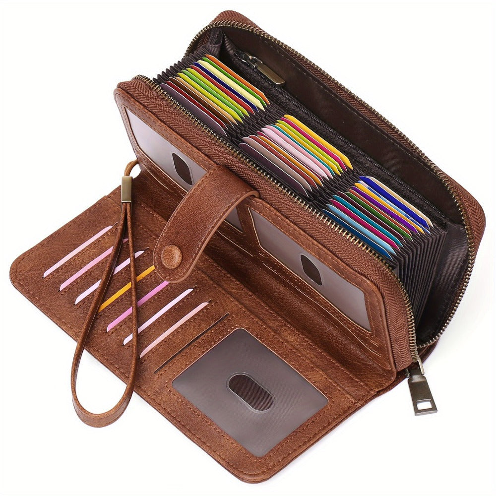 Women's Wallet – RFID Blocking, Large Capacity, Compact, for Travel – front view