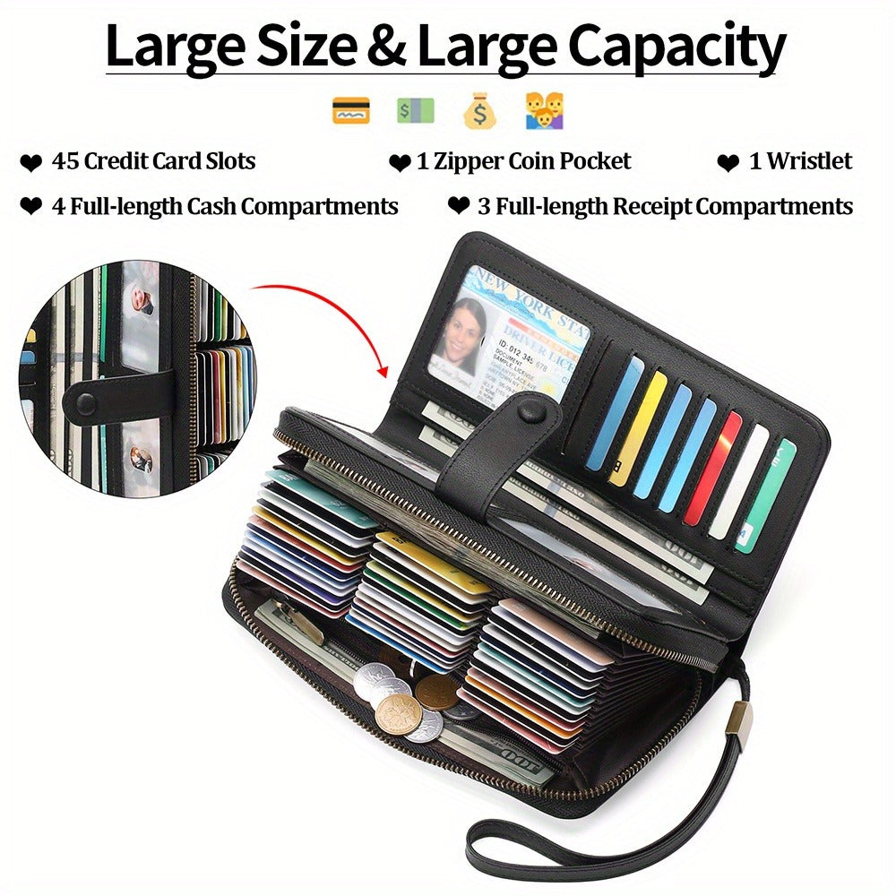 Women's Wallet – RFID Blocking, Large Capacity – detail view 10