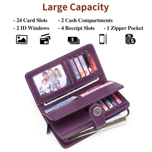 Women's Wallet – RFID Blocking, Large Capacity – detail view 6