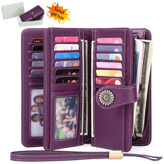 Women's Wallet – RFID Blocking, Large Capacity – front view