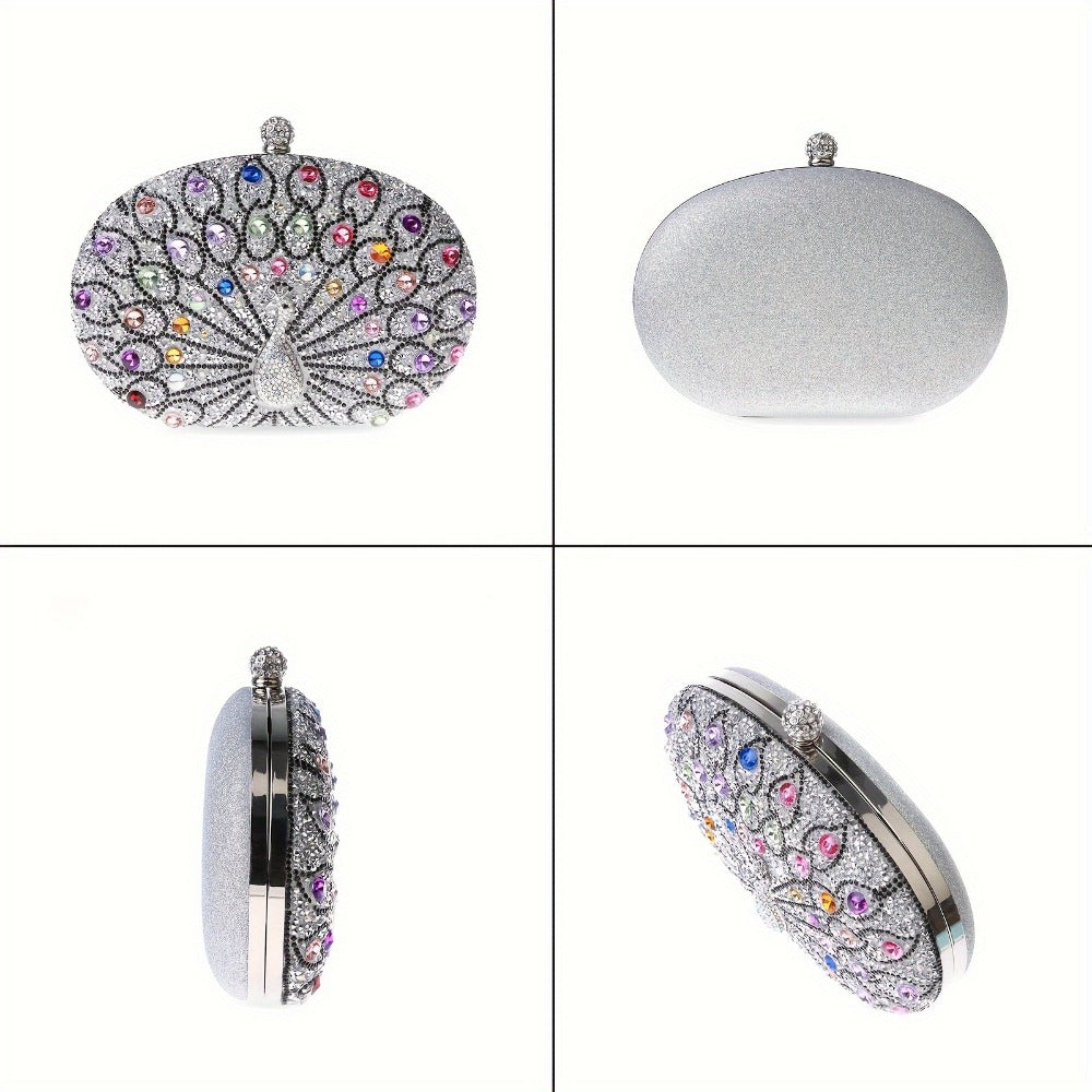 Women's Wallet – Rhinestone Clutch Round Clasp Evening – detail view 4