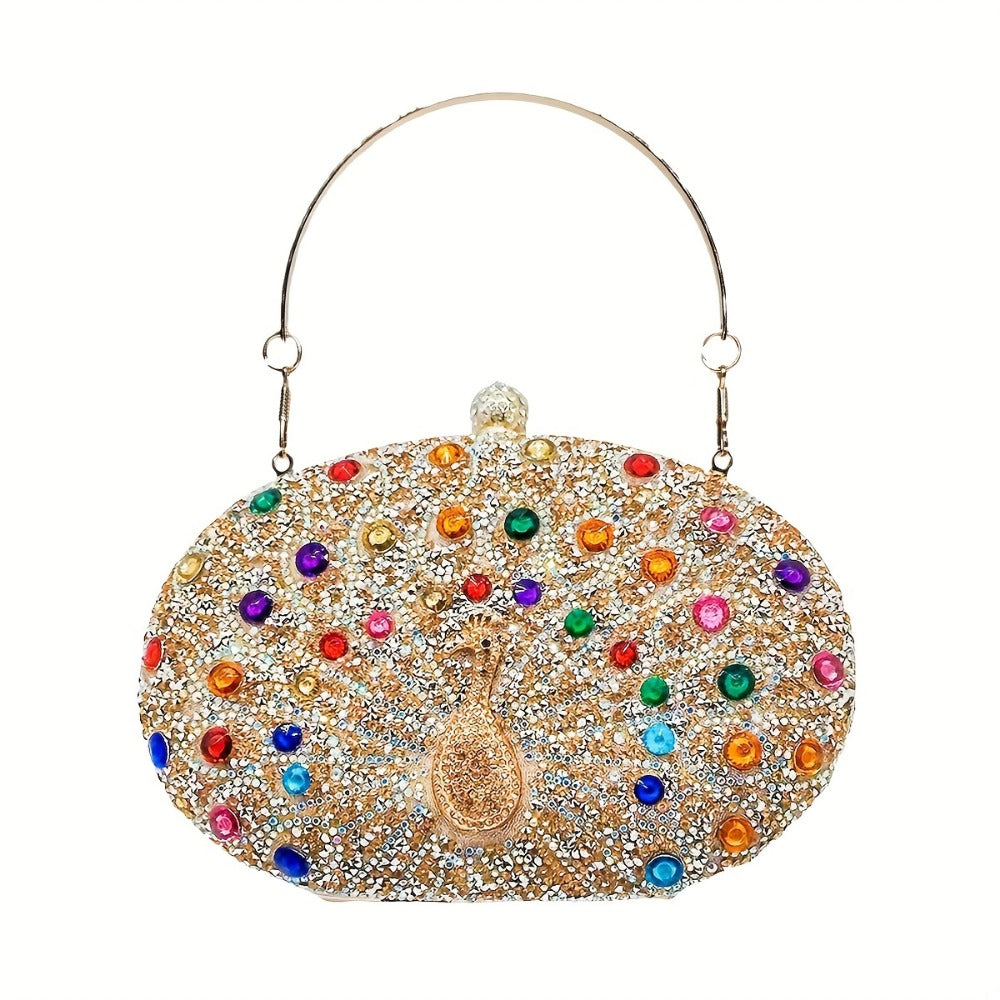 Women's Wallet – Rhinestone Clutch Round Clasp Evening – detail view 7
