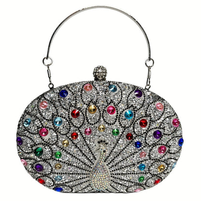 Women's Wallet – Rhinestone Clutch Round Clasp Evening – detail view 8