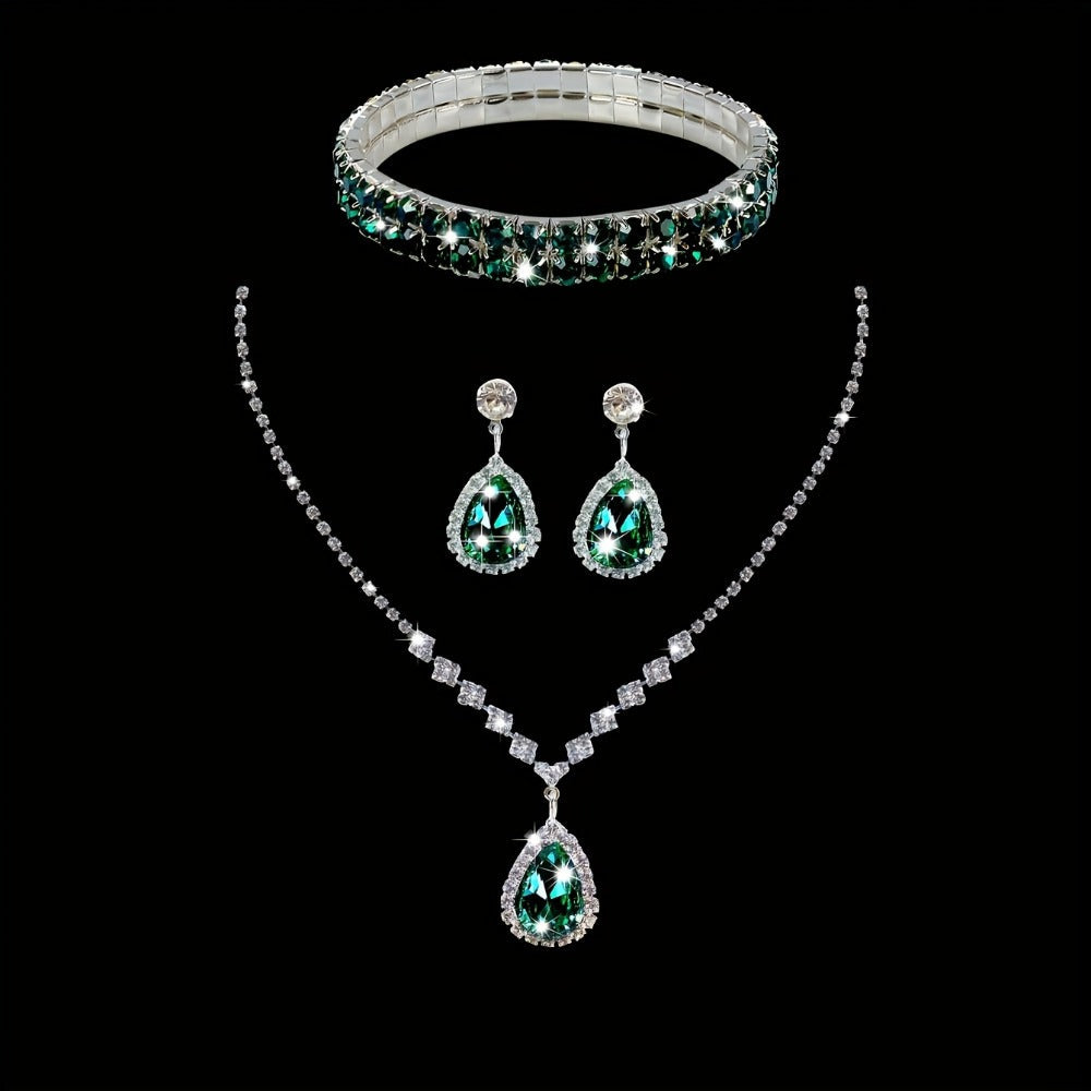Women's Wallet – Rhinestone Evening Clutch Set Bracelet – detail view 10