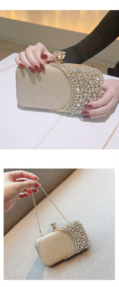 Women's Wallet – Rhinestone Sequin Evening Vintage Wedding – detail view 18