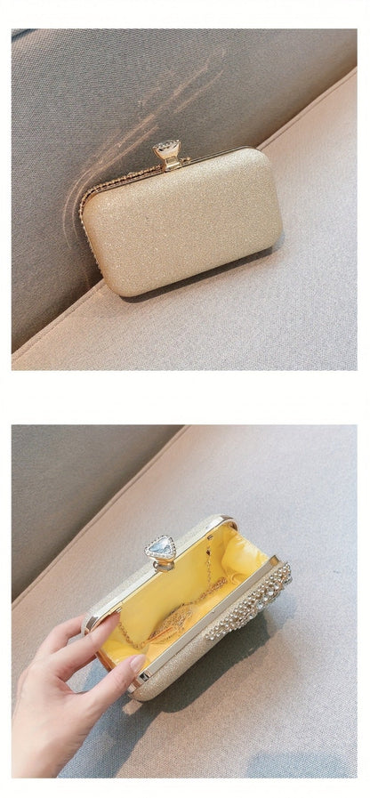 Women's Wallet – Rhinestone Sequin Evening Vintage Wedding – detail view 19