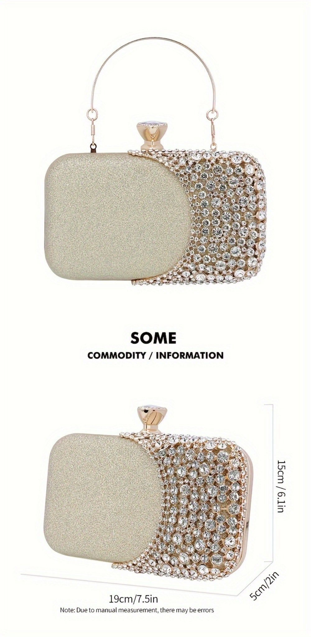 Women's Wallet – Rhinestone Sequin Evening Vintage Wedding – detail view 23