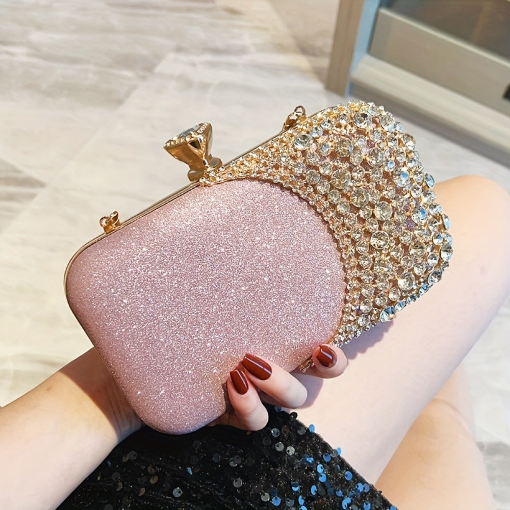 Women's Wallet – Rhinestone Sequin Evening Vintage Wedding – detail view 11